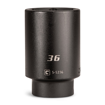 Capri Tools 1/2 in Drive 36 mm 6-Point Metric Deep Impact Socket 5-5236